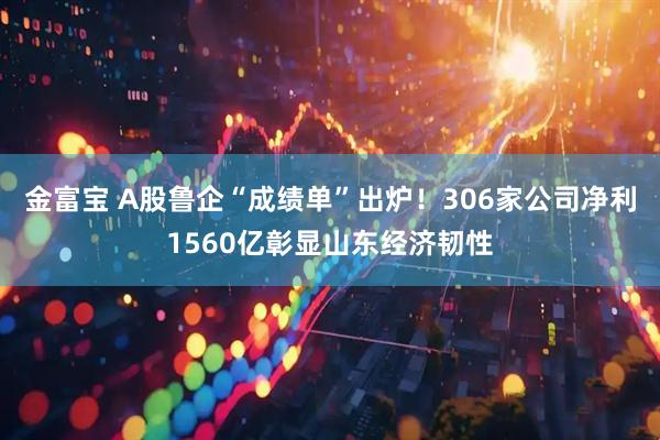 金富宝 A股鲁企“成绩单”出炉！306家公司净利1560亿彰显山东经济韧性