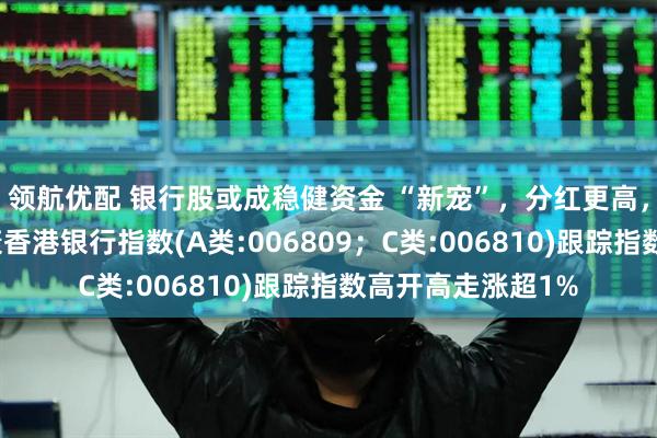 领航优配 银行股或成稳健资金 “新宠”，分红更高，波动率更低的泰康香港银行指数(A类:006809；C类:006810)跟踪指数高开高走涨超1%