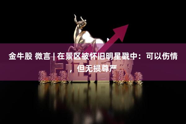 金牛股 微言 | 在景区被怀旧明星戳中：可以伤情，但无损尊严