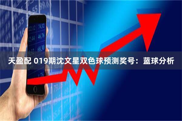 天盈配 019期沈文星双色球预测奖号：蓝球分析